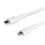 StarTech.com 2m USB C to Lightning Cable - iPhone iPad Fast Charging Durable White
