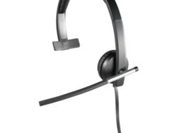 Logitech USB Headset Mono H650e - Mono - USB - Wired - 50 Hz - 10 kHz - Over-the-head - Monaural - Supra-aural - Noise Cancelling Microphone