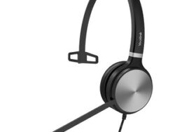 Yealink YHS36 Mono Headset - Mono - Quick Disconnect - Wired - 32 Ohm - 20 Hz - 20 kHz - Over-the-head - Monaural - Supra-aural - 3.9 ft Cable - Noise Cancelling Microphone - Black/Silver
