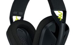 Logitech G435 Lightspeed Wireless Gaming Headset - Stereo - USB Type A - Wireless - Bluetooth - 32.8 ft - 45 Ohm - 20 Hz - 20 kHz - Over-the-ear - Ear-cup - Black, Neon Yellow